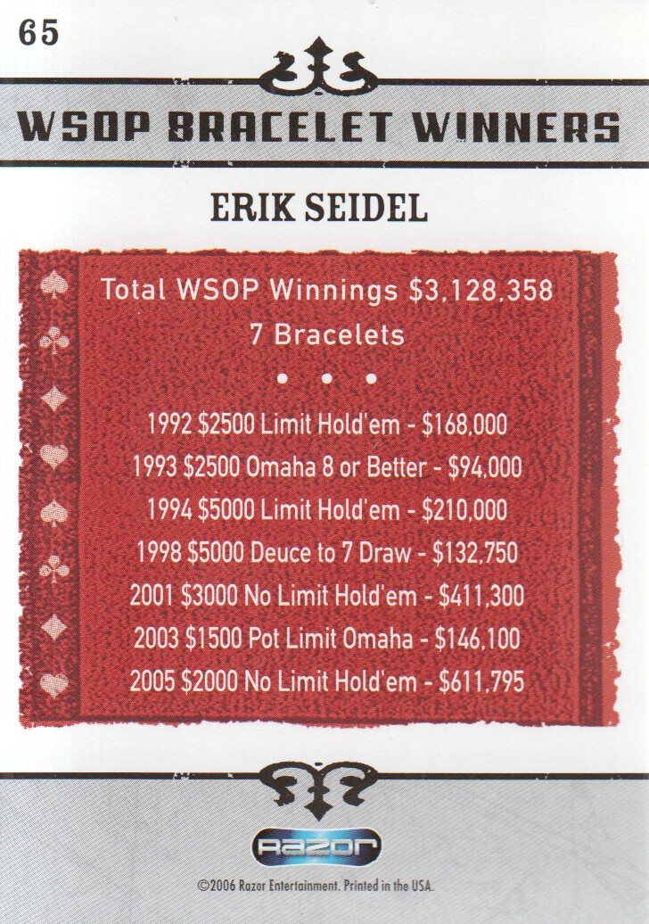 Tarjetas coleccionables Razor Poker 2006: elige de la lista - Imagen 69 de 85