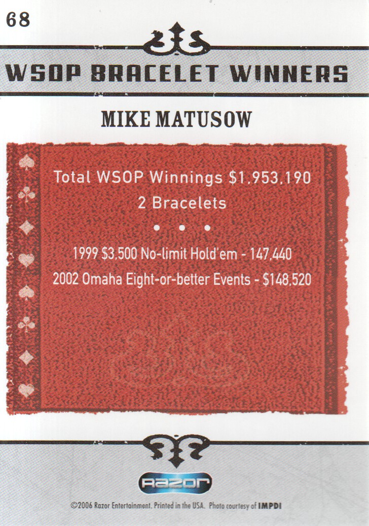 Tarjetas coleccionables Razor Poker 2006: elige de la lista - Imagen 73 de 85