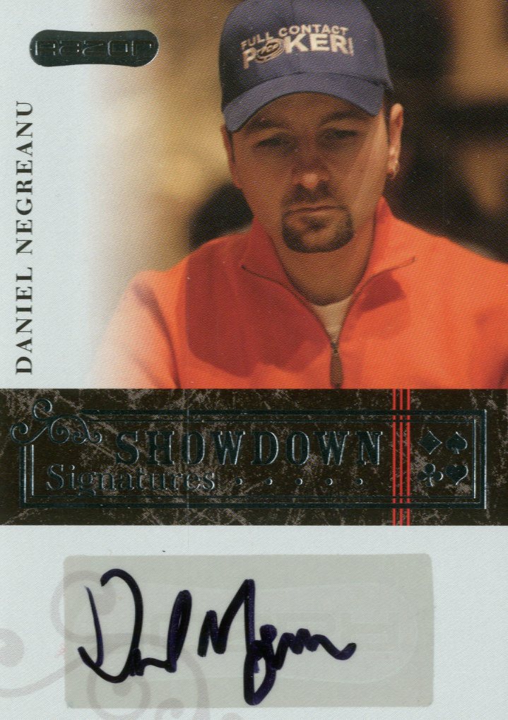 2006 Razor Poker Showdown Signatures #A1 Daniel Negreanu