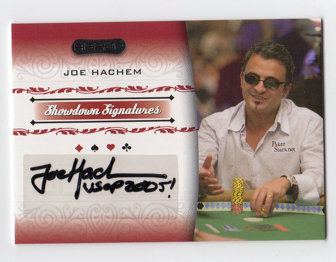 2007 Razor Poker Signature Series #SS16 Joe Hachem