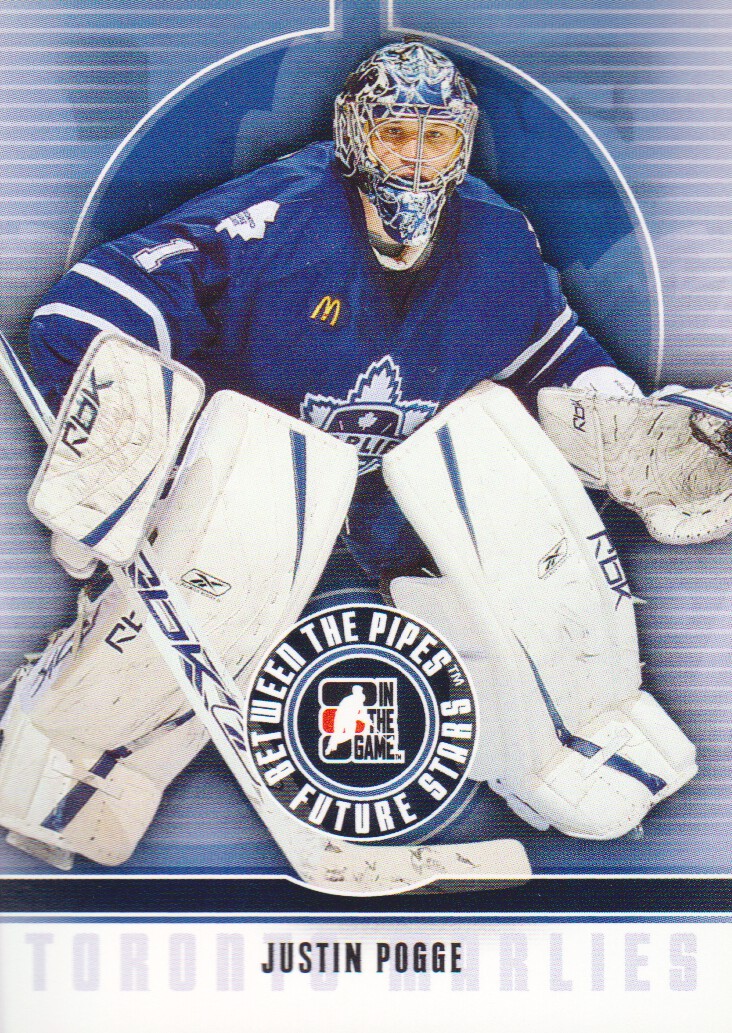 2008-09 Between The Pipes #26 Justin Pogge