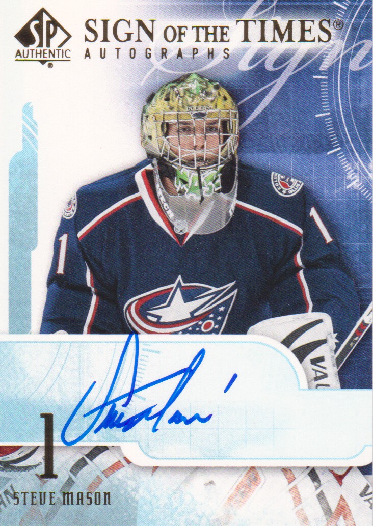 2008-09 SP Authentic Sign of the Times #STSM Steve Mason
