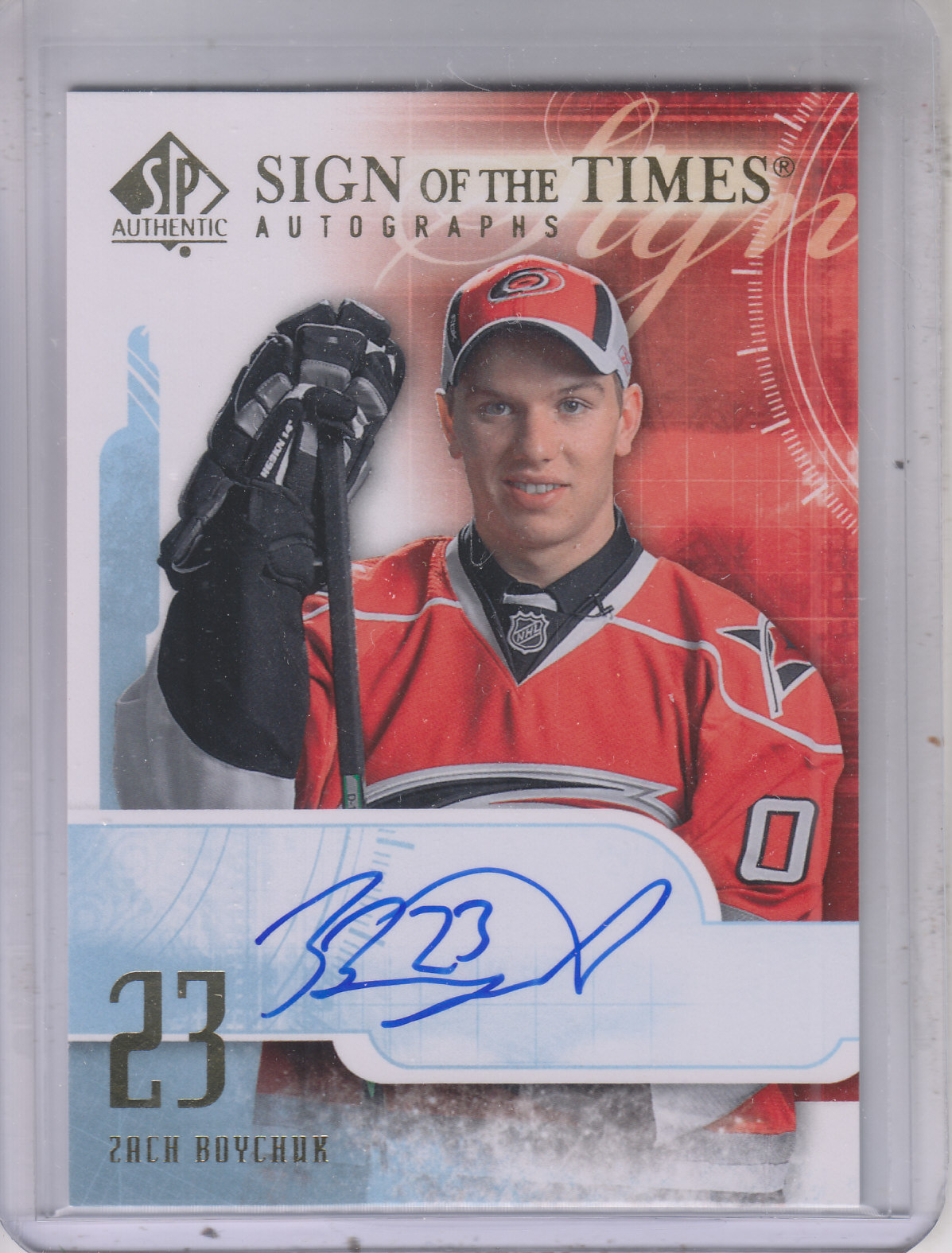 2008-09 SP Authentic Sign of the Times #STZH Zach Boychuk