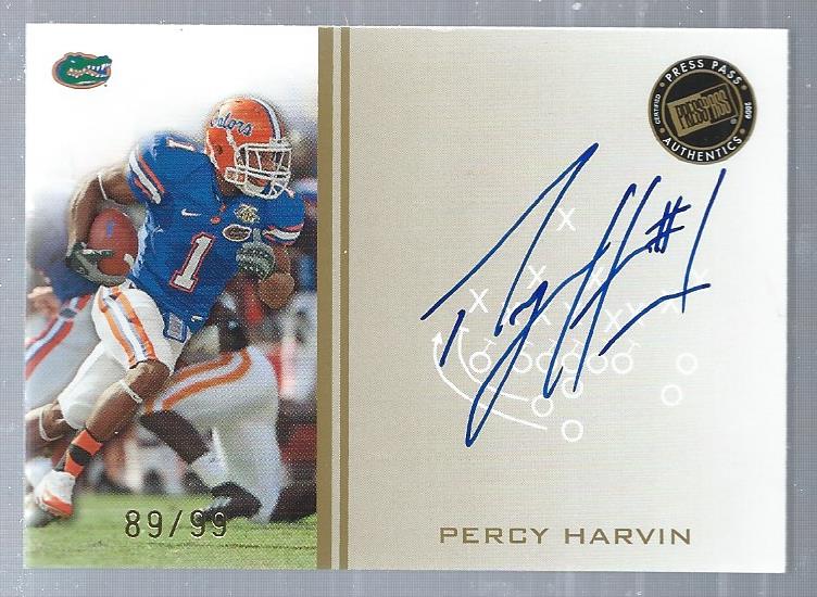 2009 Press Pass Autographs Gold #PH2 Percy Harvin