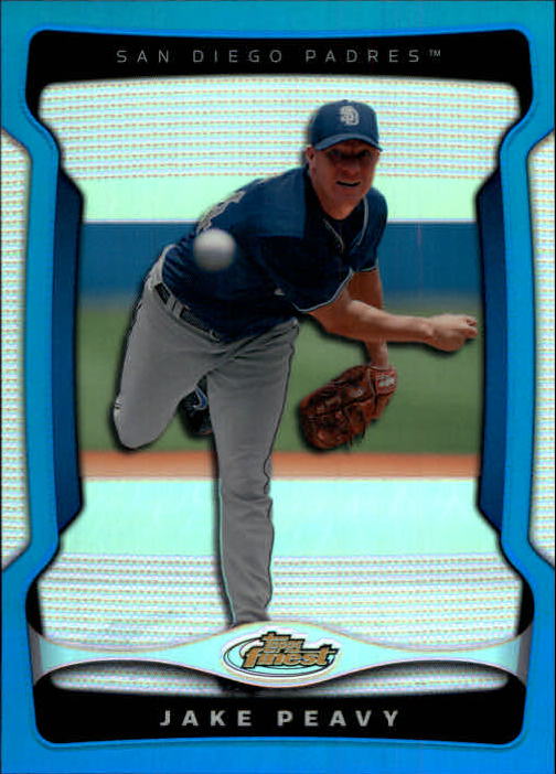 2009 Finest Refractors Blue #44 Jake Peavy