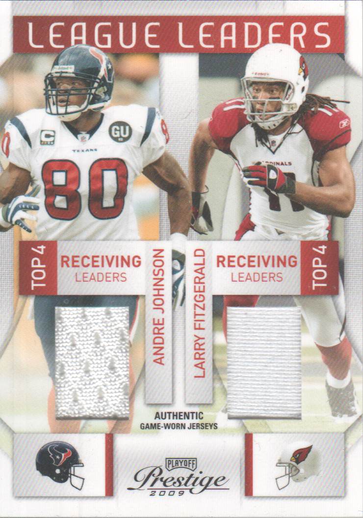 2009 Playoff Prestige League Leaders Materials #24 Andre Johnson/Larry Fitzgerald/Steve Smith/Roddy White