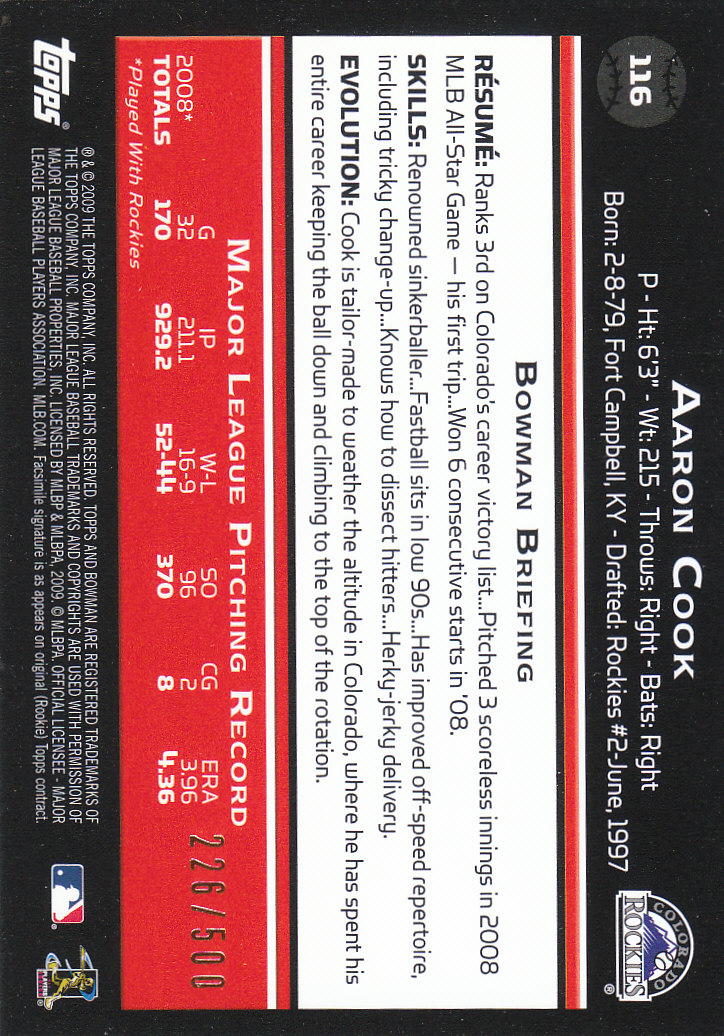 2009 Bowman Baseball "Main Set Blue" Parallel Cards - Picture 31 of 39
