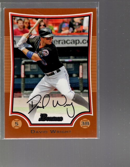 2009 Bowman Orange #1 David Wright