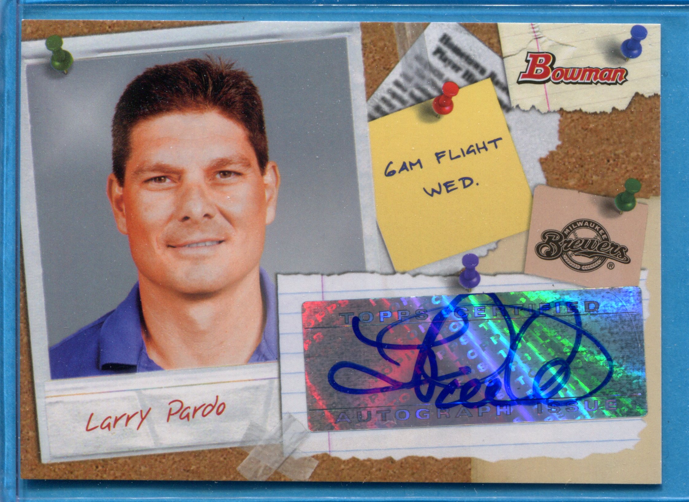 2009 Bowman Major League Scout Autographs #SCLP Larry Pardo
