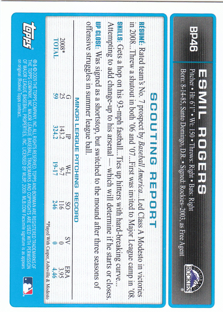 2009 Bowman Baseball "Prospects" Insert Cards #BP1 to #BP90 - Picture 90 of 178