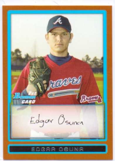 2009 Bowman Prospects Orange #BP33 Edgar Osuna