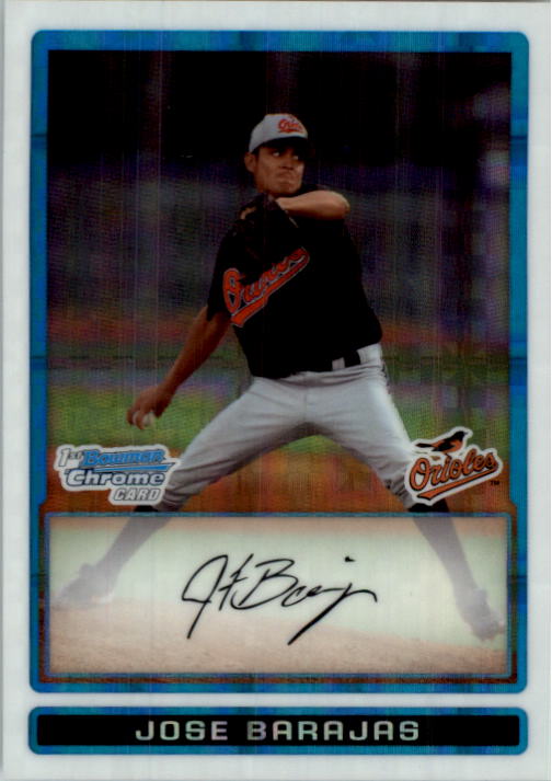 2009 Bowman Chrome Prospects X-Fractors #BCP88 Jose Barajas