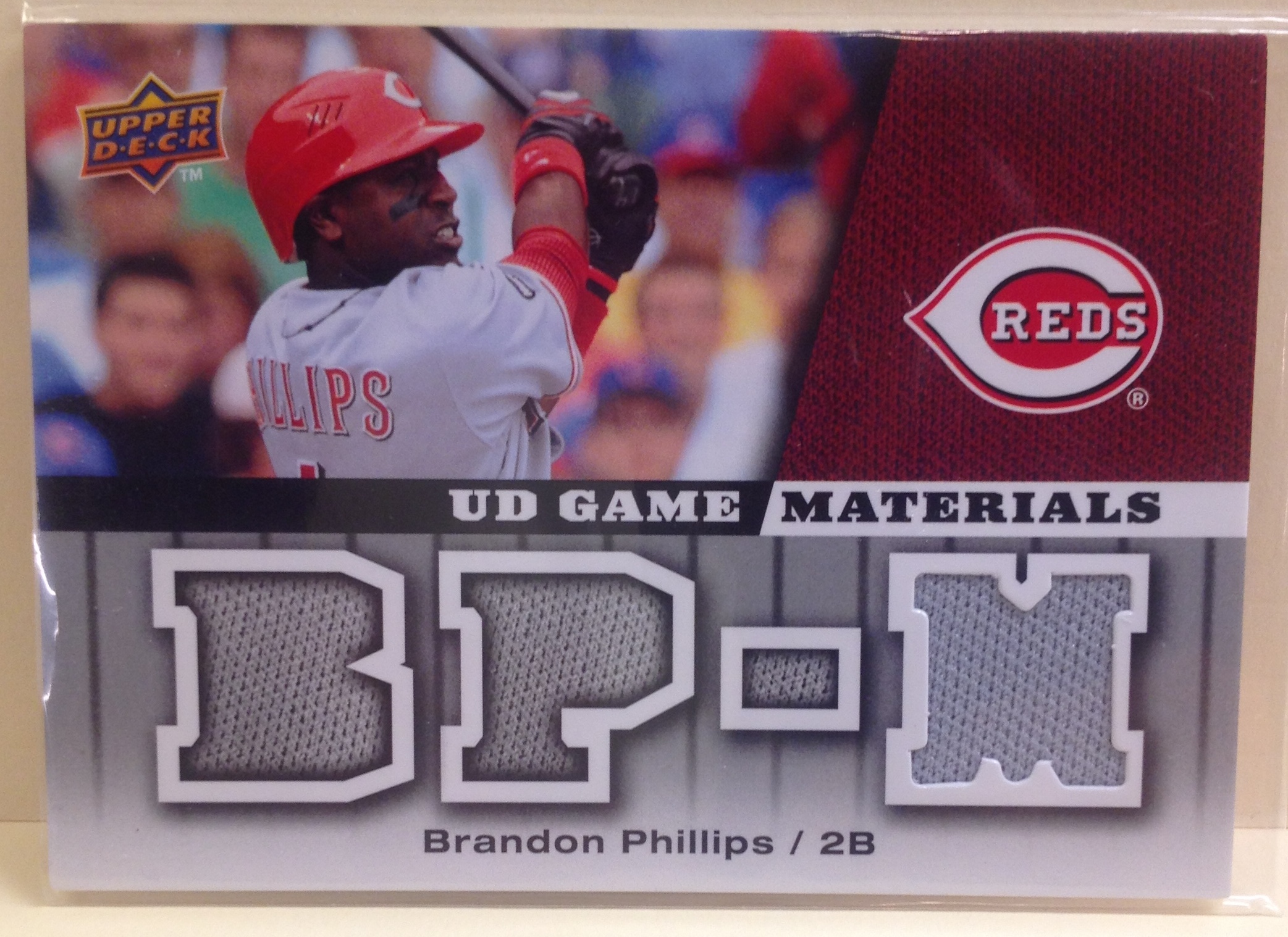 2009 Upper Deck UD Game Materials #GMBP Brandon Phillips