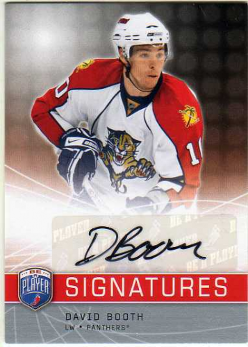 2008-09 Be A Player Signatures #SBO David Booth