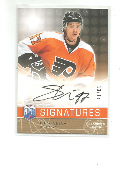 2008-09 Be A Player Signatures Player's Club #SLS Luca Sbisa