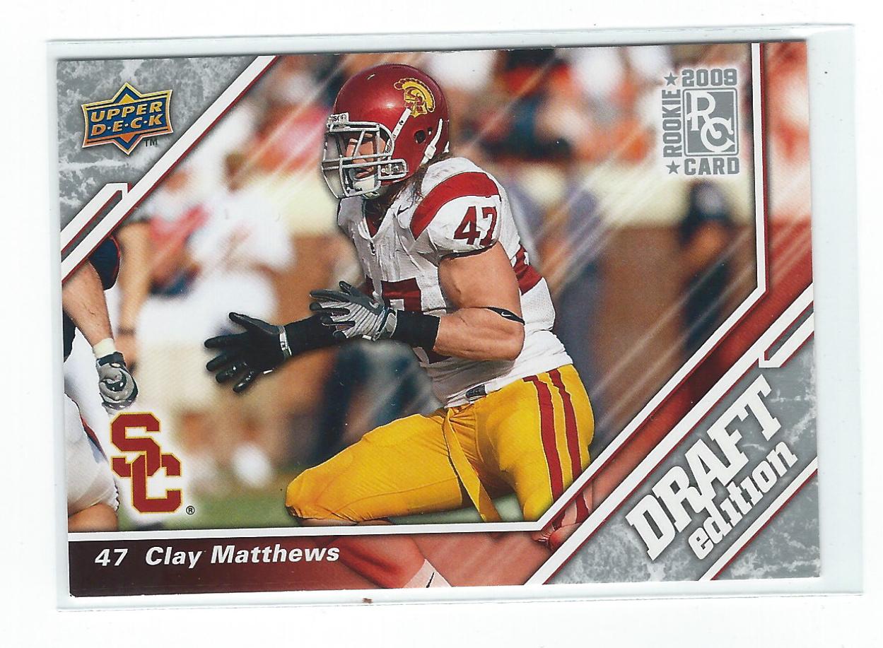 2009 Upper Deck Draft Edition #101 Clay Matthews RC
