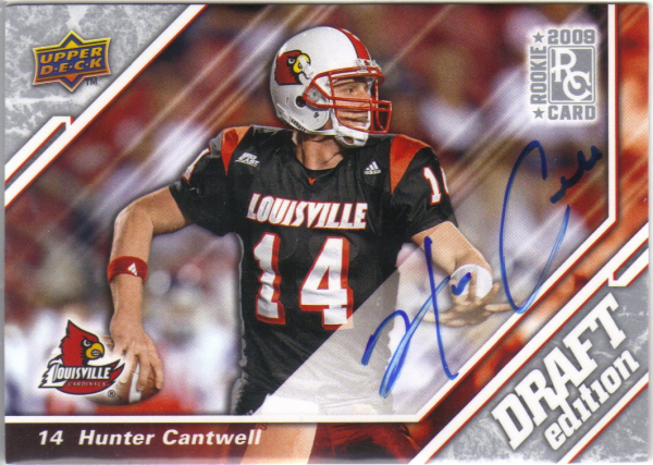 2009 Upper Deck Draft Edition Autographs Silver #12 Hunter Cantwell