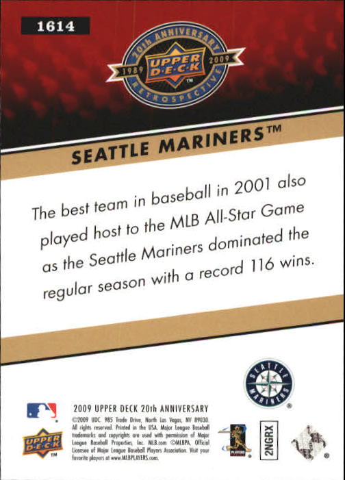 2009 Upper Deck 20th Anniversary #1614 Ichiro Suzuki back image