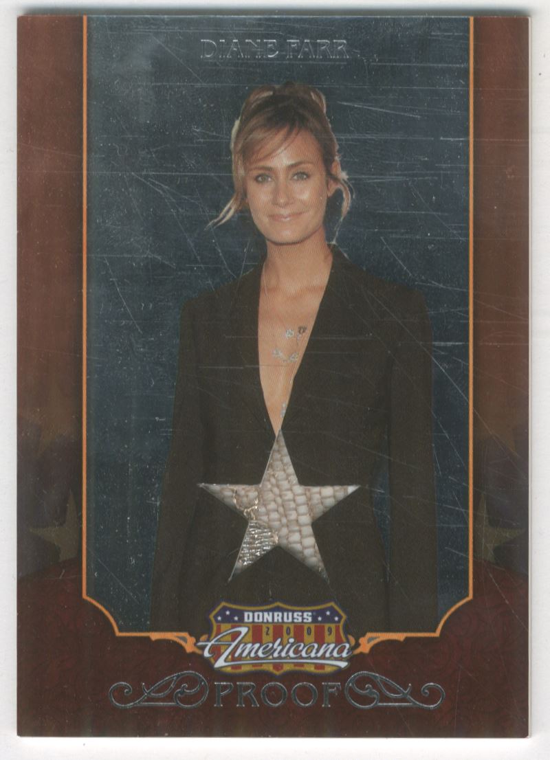 2009 Americana Stars Material Silver Proofs #26 Diane Farr/100