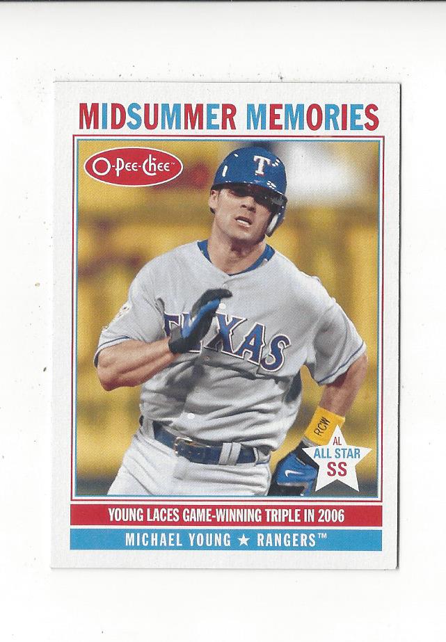 2009 O-Pee-Chee Midsummer Memories #MM3 Michael Young