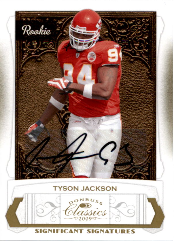 2009 Donruss Classics Significant Signatures Gold #249 Tyson Jackson/250