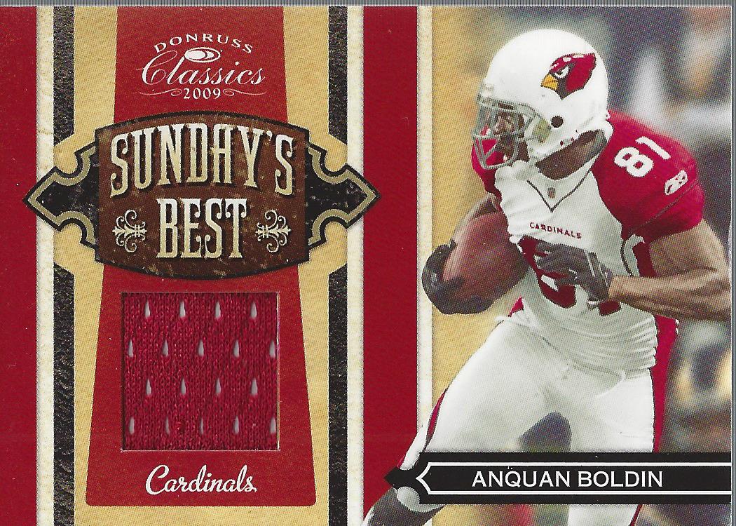 2009 Donruss Classics Sunday's Best Jerseys #4 Anquan Boldin