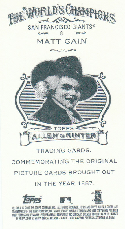 2009 Allen and Ginter (Topps) Baseball "Mini" Parallel Cards - Picture 290 of 409