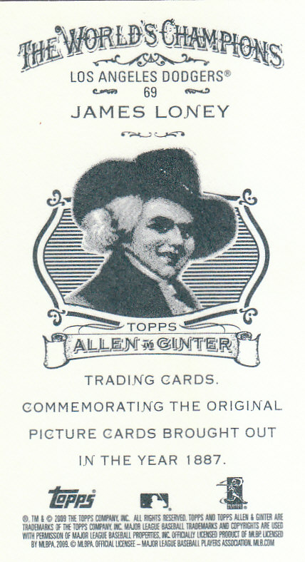 2009 Allen and Ginter (Topps) Baseball "Mini" Parallel Cards - Picture 307 of 409