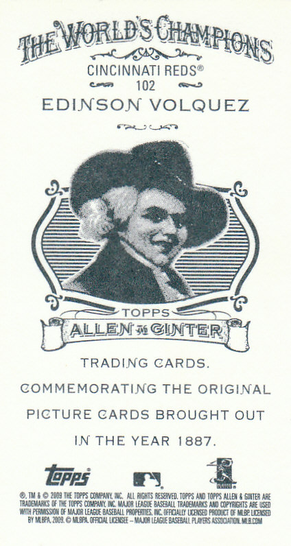 2009 Allen and Ginter (Topps) Baseball "Mini" Parallel Cards - Picture 317 of 409