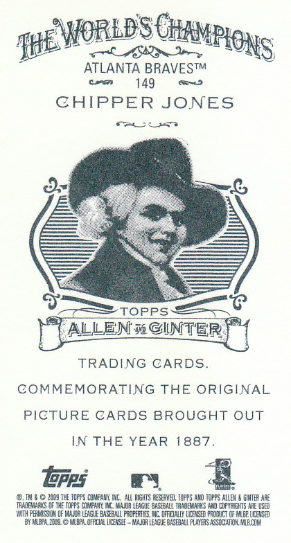 2009 Allen and Ginter (Topps) Baseball "Mini" Parallel Cards - Picture 337 of 409