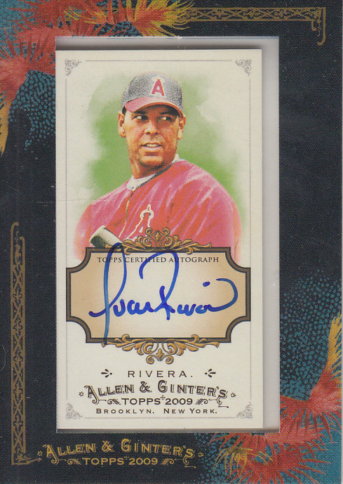 2009 Topps Allen and Ginter Autographs #JRI Juan Rivera B