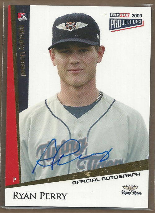 2009 TRISTAR PROjections Autographs Yellow #237 Ryan Perry