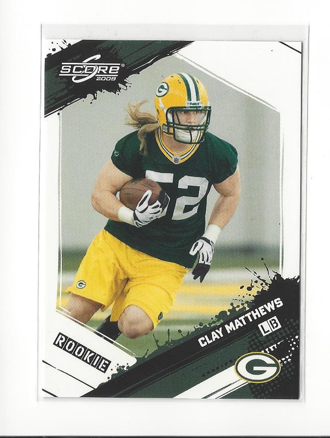 2009 Score #324 Clay Matthews RC