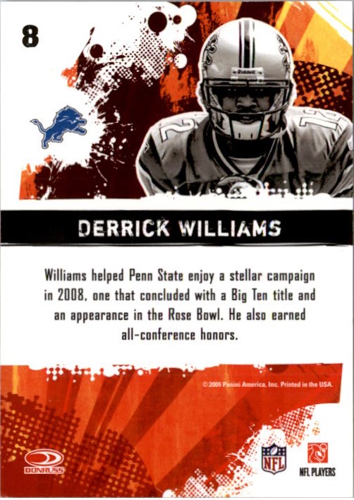 2009 Score Hot Rookies Glossy #8 Derrick Williams back image
