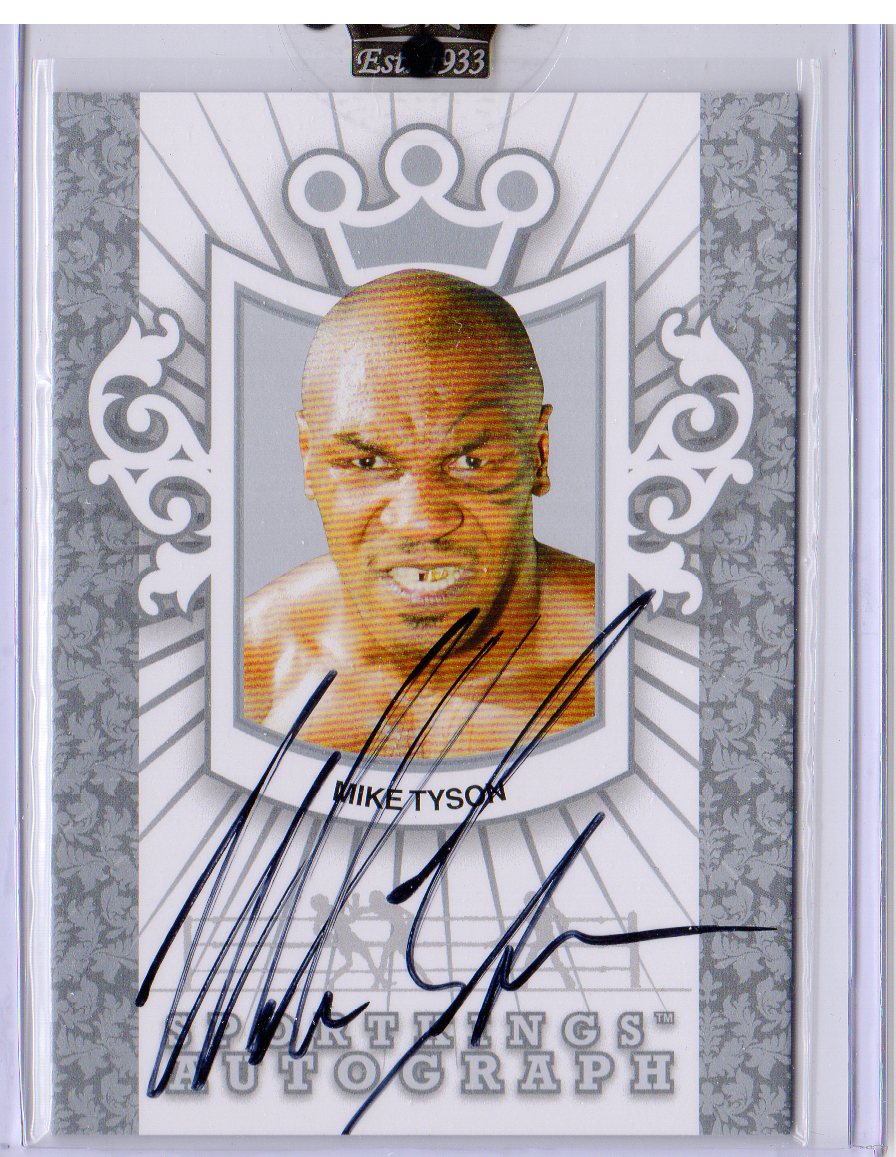 2009 Sportkings Autograph Silver #MT1 Mike Tyson/40*