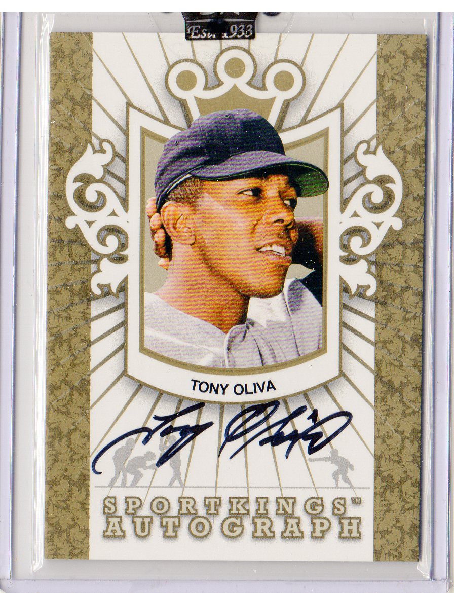 2009 Sportkings Autograph Gold #TO2 Tony Oliva