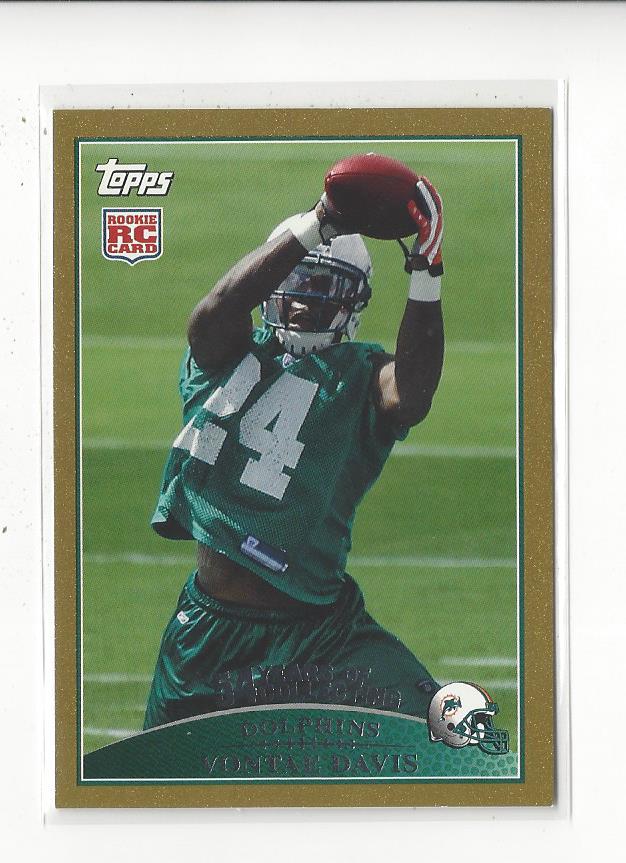 2009 Topps Gold #438 Vontae Davis