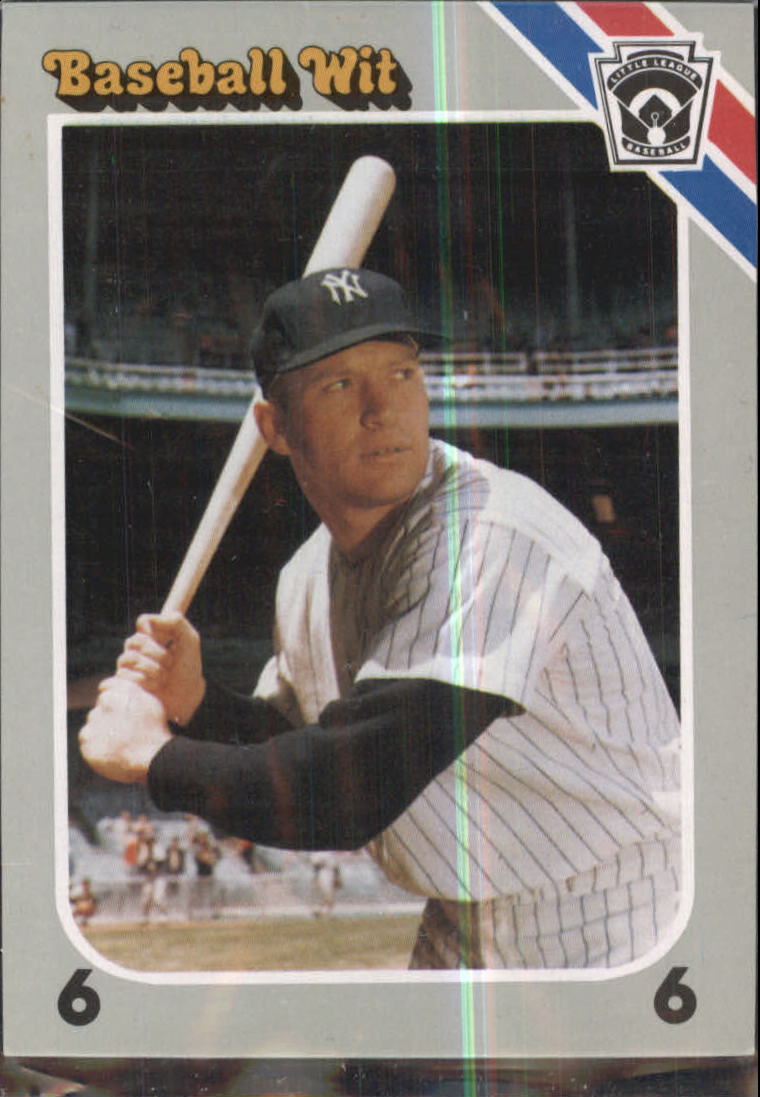 1990 Baseball Wit Unnumbered #3 Mickey Mantle