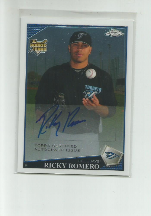2009 Topps Chrome #234 Ricky Romero AU