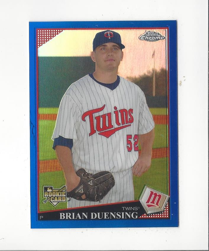 2009 Topps Chrome Blue Refractors #189 Brian Duensing
