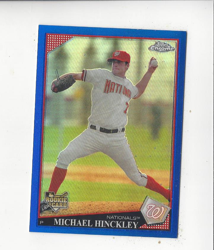 2009 Topps Chrome Blue Refractors #207 Michael Hinckley