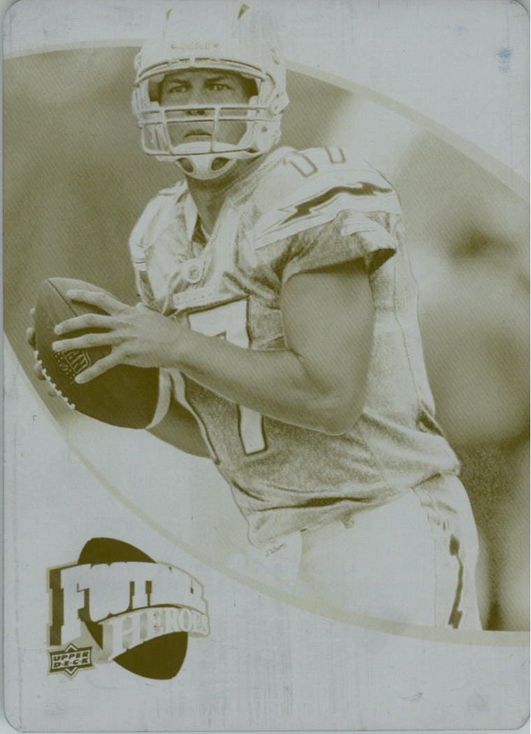 2009 Upper Deck Heroes Printing Plates Yellow #64 Philip Rivers