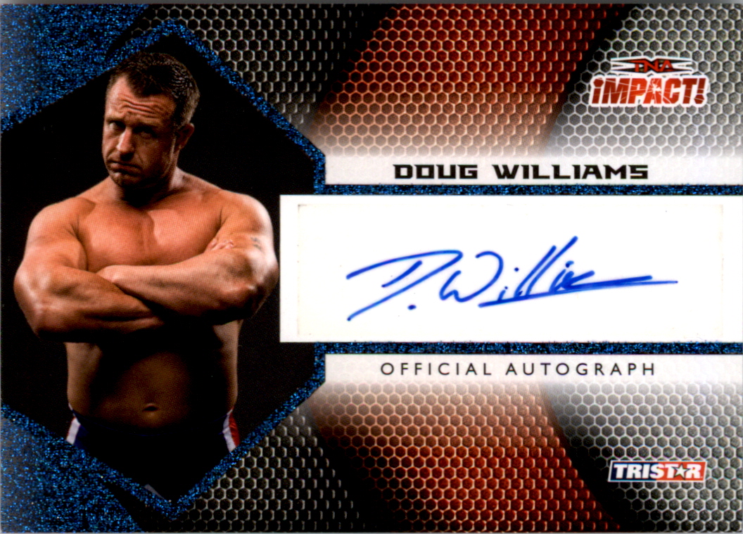 2009 TRISTAR TNA Impact Autographs Blue #IA21 Doug Williams