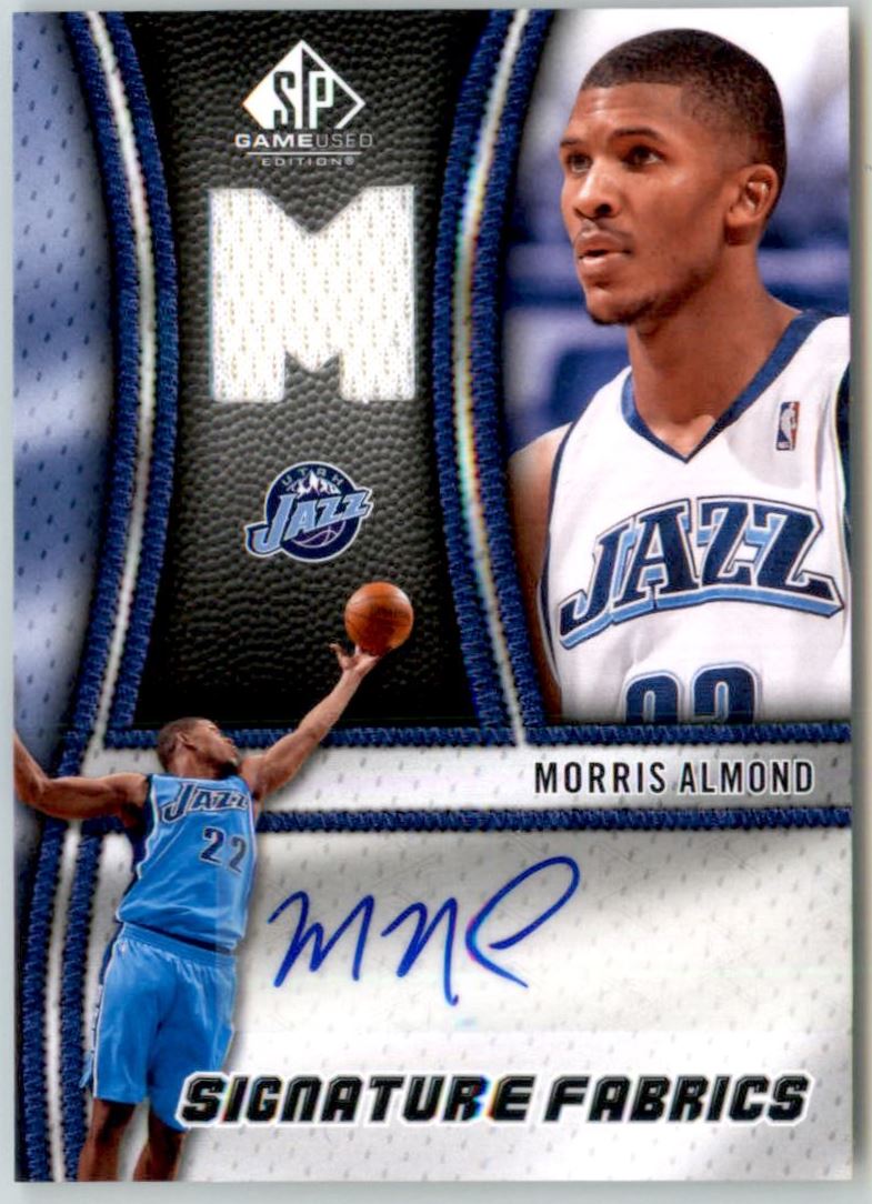 2009-10 SP Game Used Signature Fabrics #SFAL Morris Almond