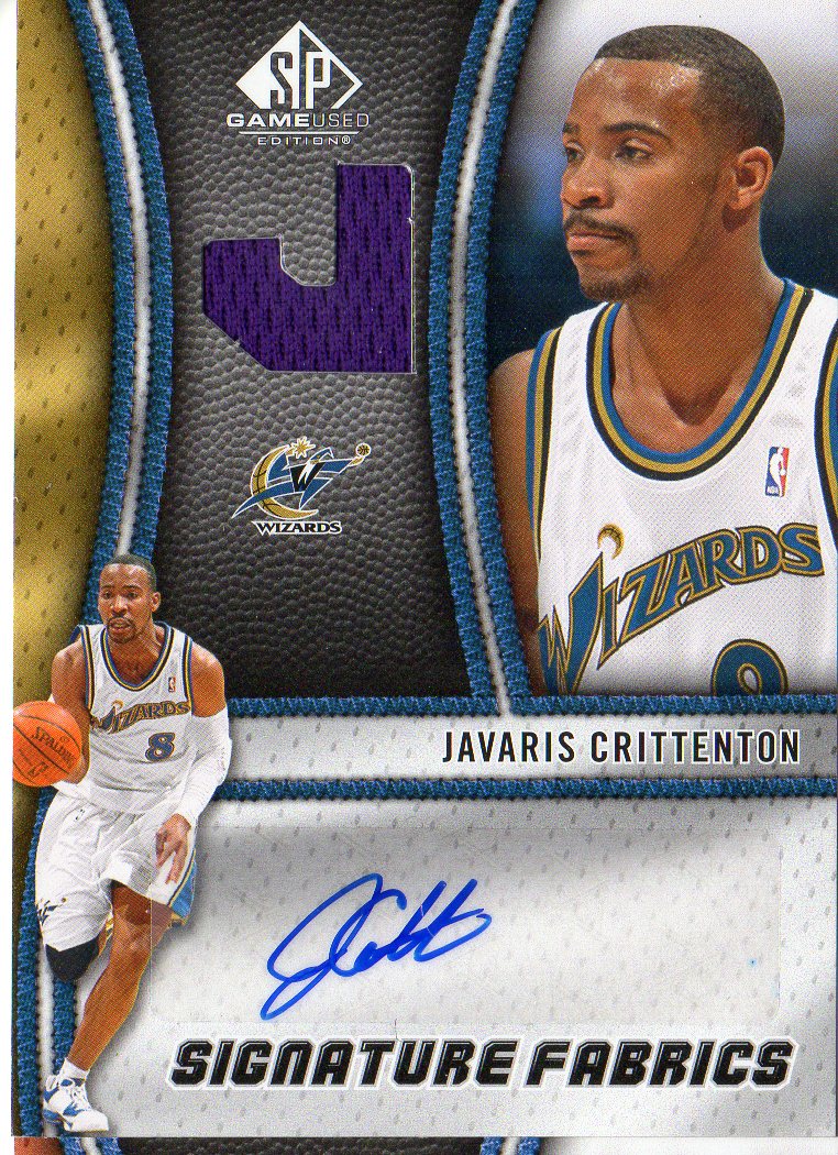 2009-10 SP Game Used Signature Fabrics #SFJC Javaris Crittenton