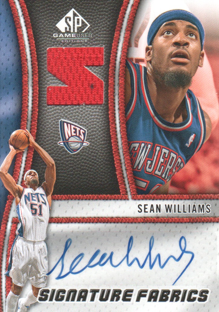 2009-10 SP Game Used Signature Fabrics #SFSW Sean Williams
