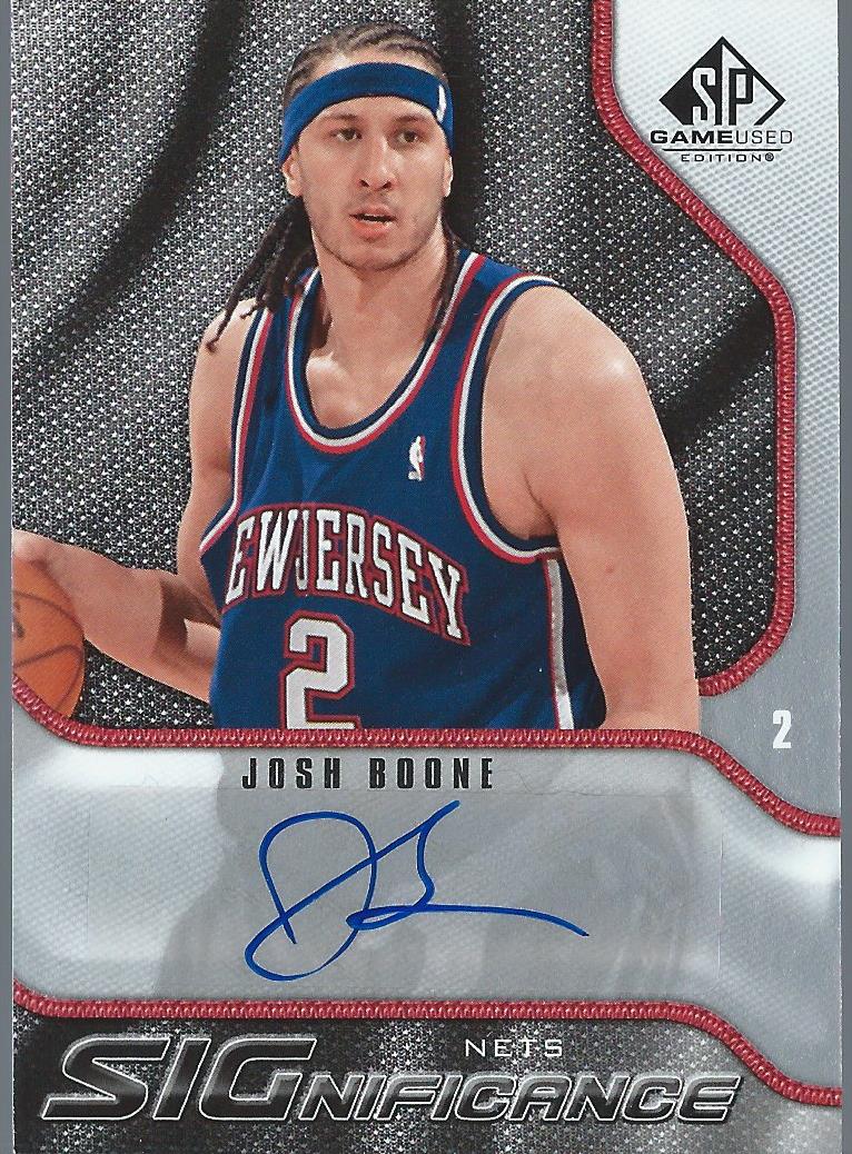2009-10 SP Game Used SIGnificance #SBJ Josh Boone
