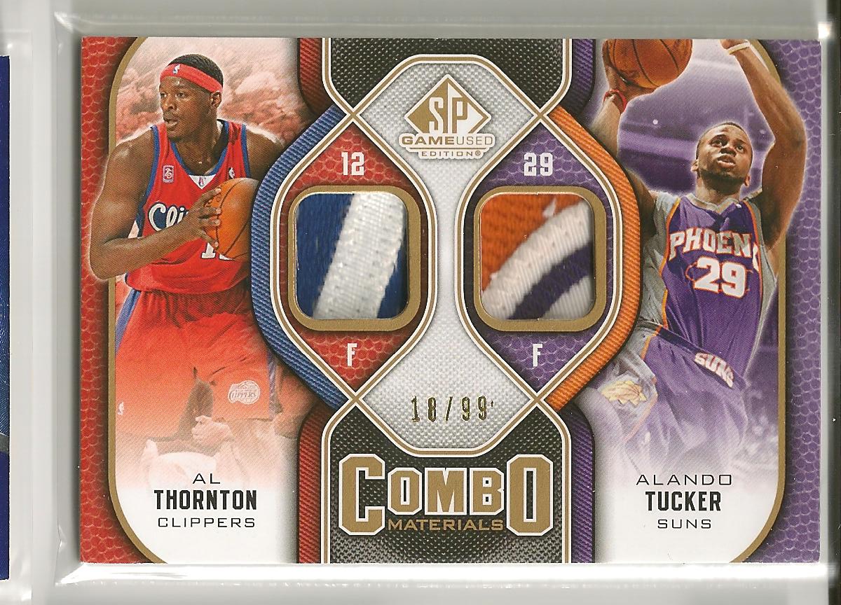 2009-10 SP Game Used Combo Patches #CPAL Al Thornton/Alando Tucker