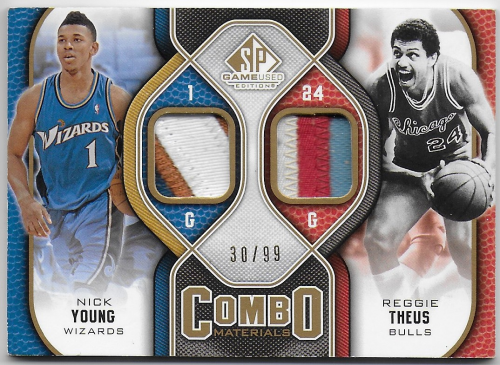 2009-10 SP Game Used Combo Patches #CPTY Nick Young/Reggie Theus