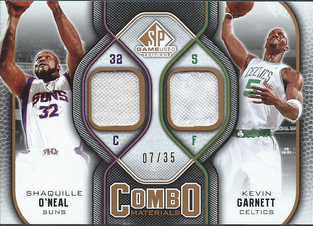 2009-10 SP Game Used Combo Materials 35 #CMGO Kevin Garnett/Shaquille O'Neal